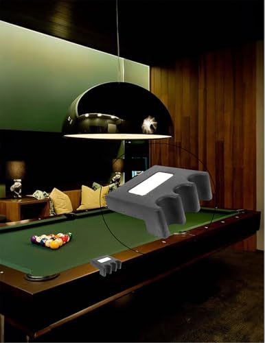 ZLXHDL Billard Queue Halter, Hartplastik, kann 3 Queues halten, platzsparend und tragbar, ideal für Tisch, Bar, Angelrute, Pool Queue Halterung, Stuhl Billard Zubehör für Billardtisch