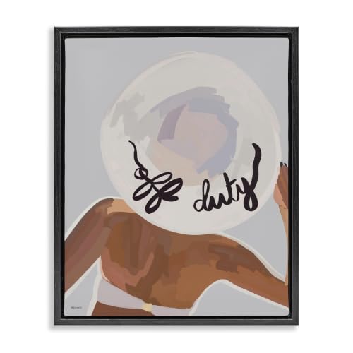 'Off Duty Relaxing Summer Vacation Beach Woman'| Floating Frame Canvas Art