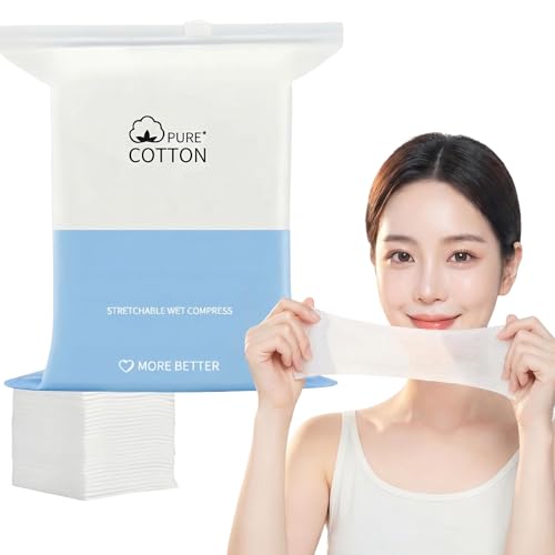Tampons en coton doux lot de 200 pièces pour démaquillage et soin hydratant