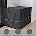 Hundeboxabdeckung, 122 cm, Größe XL, Schwarz, Polyester-Sichtschutz für Hundeboxen, passend für die meisten Standard-Boxen, maschinenwaschbar, hilft Bellen & Kauen zu reduzieren