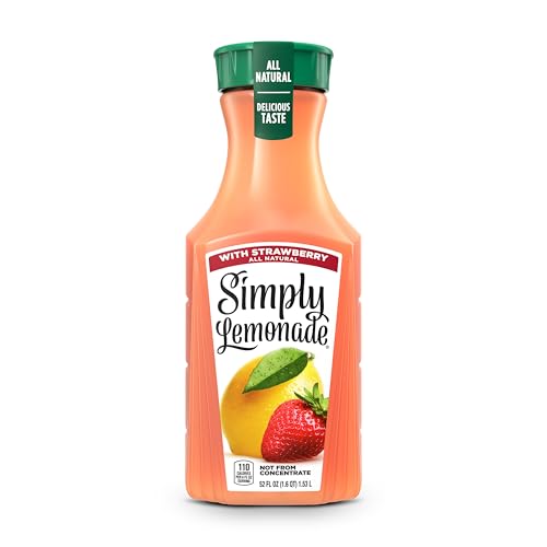 Simply Lemonade with Strawberry, 52 Fl Oz Bottle