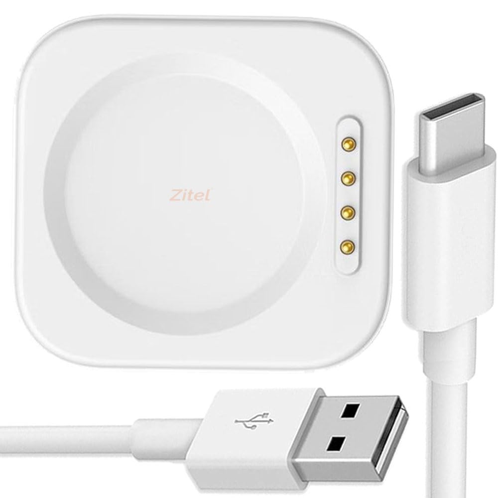 Zitel® Charger Compatible with OnePlus Watch 2 - Magnetic Charger Dock USB Cable - White (B0D5HRTG15) Amazon Price History, Amazon Price Tracker