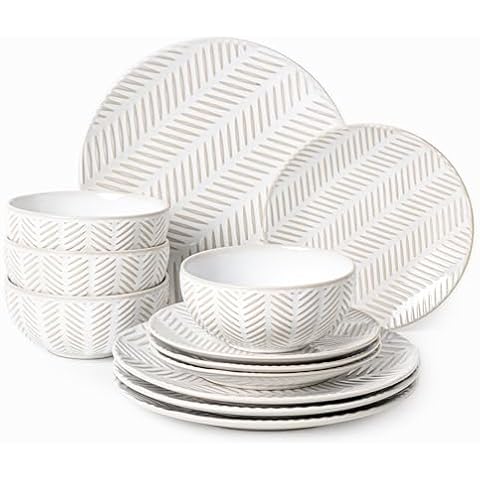 FOBENTA Ceramic Dinnerware Set for 4 Cover