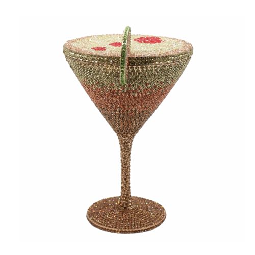 Image of Women Goblet Rhinestone Evening Bag Cocktail Cup Diamond Clutch Funny Crystal Prom Handbag Wedding Purse for Party