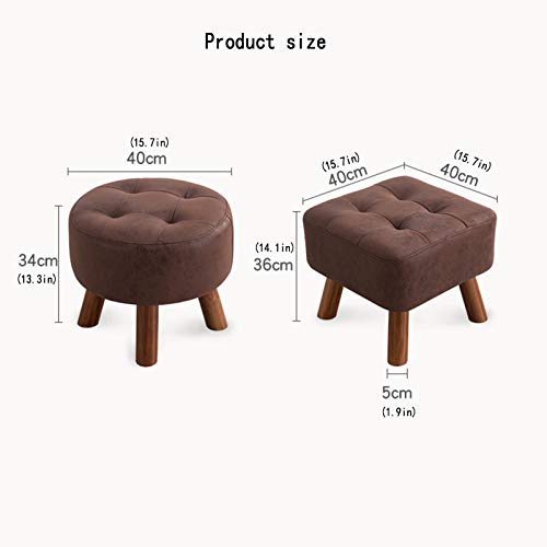 Silla de taburete de tocador para maquillaje en cuero y madera de salón 3