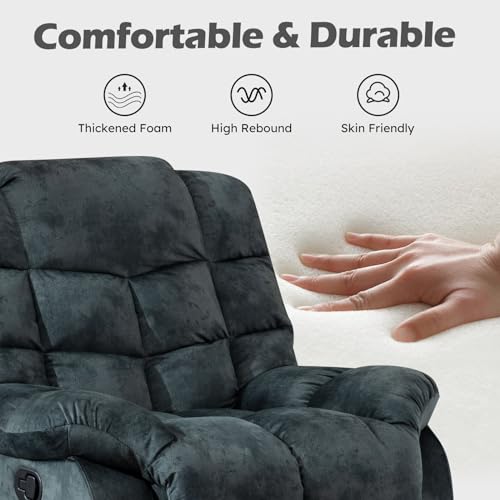 Sillón estándar reclinable verde para sala miniatura 4