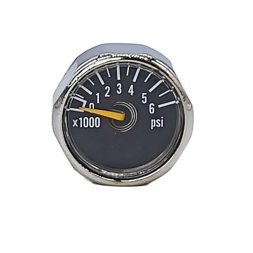 6000psi Pressure Gauge for Paintball Airsoft Air Rifle 23cm Diameter Manometre with 1/8 npt Thread