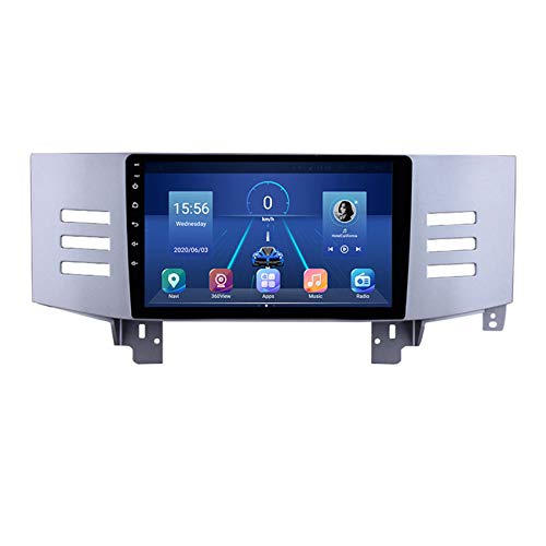 Android Autoradio GPS 9'' Auto Radio 2 Din Touchscreen FM Radio Bluetooth WiFi Handy Spiegel Link Lenkradsteuerung für Toyota Reiz 2005-2009,4