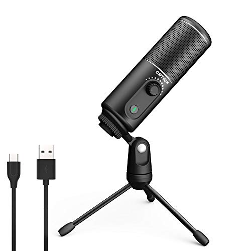 USB Computer Microphone,CMTECK XM520 Recording Microphone for PC Laptop,Desktop Condenser Microphone with Mute