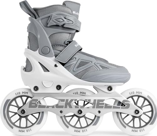 BLACKWHEELS Dynamic Patines en línea – Patines de Tres Ruedas con chasis de Aluminio, rodamientos ABEC 7 y One Step Adjustment para Velocidad y Estabilidad