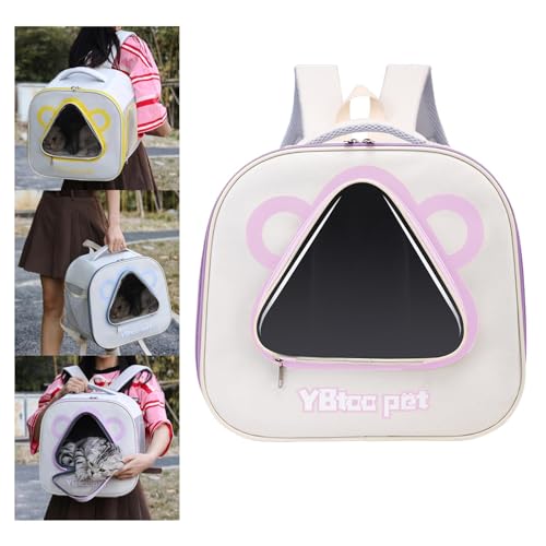 Mochila para gato con correa ajustable y diseño ergonómico transpirable 5