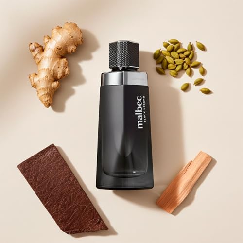 Image of Malbec O Boticario Black Legend Eau de Toilette - Long-Lasting Cologne for Men - Woody Oriental French Oak Barrel-Aged Scent - Premium Mens Fragrance - 3.4 oz