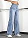 Mars power Straight Leg Jeans for Women,High Waisted Wide Leg Loose Stretchy Boyfriend Denim Pants Baggy Jeans for Women (US, Alpha, Medium, Regular, Regular, Lightblue)