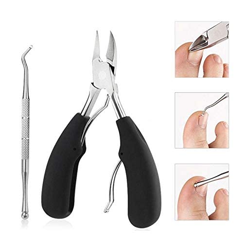 Image of Professional Surgical Grade Stainless Steel Ingrown Big Thick Nails Nippers Cutters with File for Elderly, Seniors, Men