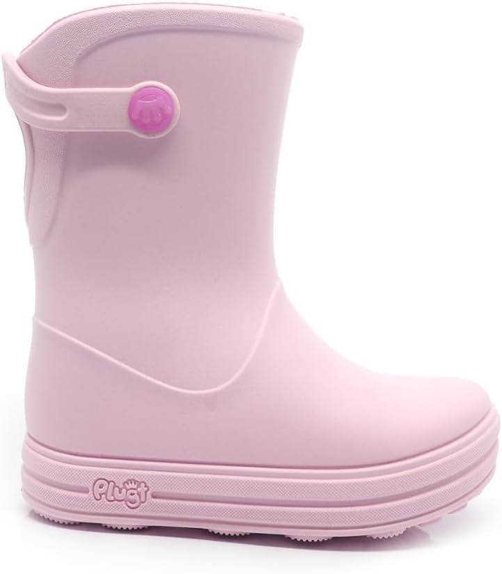 Galocha Infantil Plugt Menina Impermeável Leve Confortável Antiderrapante Anatômica Bota Para Chuva