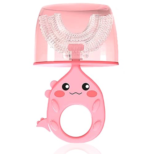 Chici MOON U Shaped Toothbrush for Kids and Toddlers,Soft Food Grade Silicone...