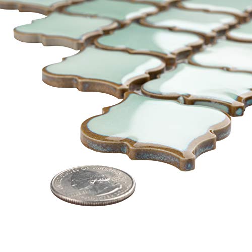 image for SomerTile FKOLTR32 Tinge Porcelain Mosaic Floor and Wall, 12.37