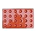 2PCS Silicon Chocolate Mold Mini Hemisphere Half Round Shapes 24 holes.