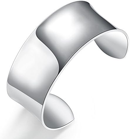 JHWZAIY 925 Sterling Silver Bangle Cuff Bracelets For Women, Hollow Open Bangle Bracelet Jewelry For Women (23)