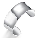 JHWZAIY 925 Sterling Silver Bangle Cuff Bracelets For Women, Hollow Open Bangle Bracelet Jewelry For