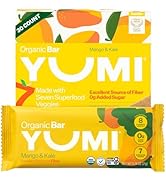 Yumi Organic Toddler Snack Bars (30 Count), Gluten-Free, No Added Sugar, 7+ Vegetables, Soft-Bake...
