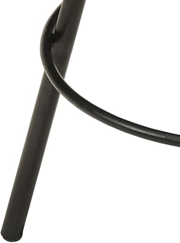 Miniatura 5 de Industrial Bar Stools 2-Piece Set Rough Mango Wood & Iron Bar Height Chairs with Footrest for Kitchen Island Dining Room Living Room