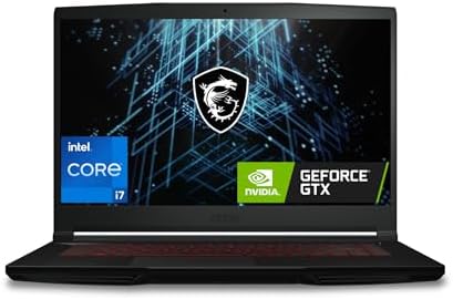 MSI Gaming GF63 Thin, Intel Core i7-11800H, 40CM FHD 144Hz Gaming Laptop (8GB/512GB NVMe SSD/Windows 10 Home/Nvidia GTX1650 4GB GDDR6/ Black/1.86Kg), 11SC-852IN
