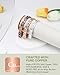 Feraco Pure Copper Bracelets for Women, 5X Ultra Strength Magnetic Bracelet with 5000 Gauss Neodymium Magnets & Upgraded Butterfly Clasp, Adjustable Jewelry Gift (Copper Clover)