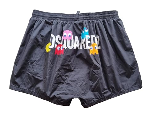 Dsquared2 costume da bagno uomo boxer D7B645330.010 nero Taglia 48