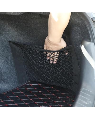 Filet de rangement pour siège de voiture en maille élastique durable