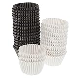 CONGARTENO 1000 piezas Moldes de Papel para Cupcakes y Muffins Resistentes y Seguros Grande Blanco para Fiestas Bodas y Celebraciones