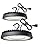Qmix 150W LED High Bay Light 2 Pack, 22,500LM 5000K UFO High Bay Shop Light, Equivalent to 600W MH/HPS, ETL Listed AC120V Non-Dimmer IP65 Waterproof Commercial Bay Lighting