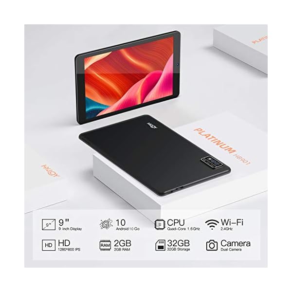 Hyjoy-9-Inch-Android-Tablet-Quad-Core-2Gb-RAM-32GB-ROM-IPS-HD-Display-4000mAh-Tape-C-Tablets Hyjoy Tablet 9 Inch Android 10 Quad-Core 2GB RAM 32GB ROM IPS HD Display 4000mAh Tablets(Black)
