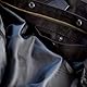Iguana Custom Collection Biker Custom Schwarze Jeans-Weste mit Lederdetails, Schwarz , XL
