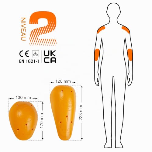 Furygan SET EPAULES + COUDES D3O L2 - Protection Invisible, Circulation d'Air Optimale, Technologie D3O pour Souplesse & Performance. – vue 6