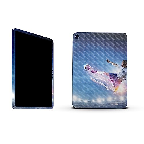 Image of MightySkins Carbon Fiber Skin Compatible with Apple iPad 10.9 inch 10th Gen (2022) Full Wrap Kit - Super Kick | Protective, Durable Textured Carbon Fiber Finish | Easy to Apply | Made in The USA