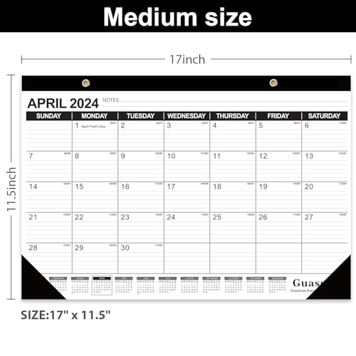 image for GuassLee Desk Calendar 2024-2025 - 18 Months Calendar 17