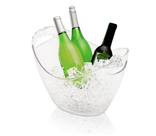 LoveMyBar - Cubitera capacidad 7 Litros Transparente 4 botellas