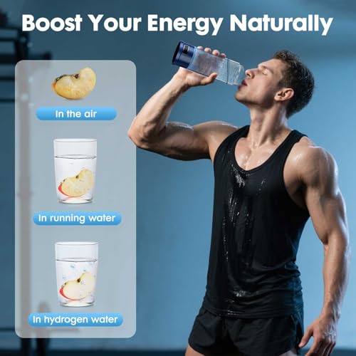 Hydrogen Water Bottle, Portable Hydrogen Water Bottle Generator, 1500 PPB Smart Hydrogen Water Machine with SPE/PEM Tech, Rechargeable Ionizer Machine for Home, Travel & Office Fitness Drinking - Image 9