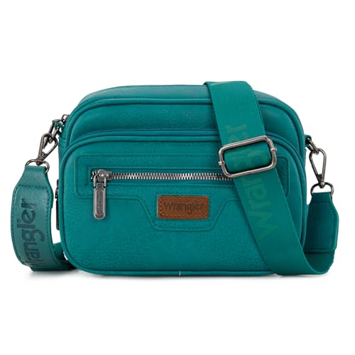 Image of Wrangler Crossbody Bag for Women Multi Pocket Crossover Bag Shoulder Pursea with Adjustable Strap