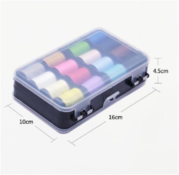 LWECMGSA Plastic Multi-Functional Storage Needle Thread Box Set Bag Sewing Mending Line