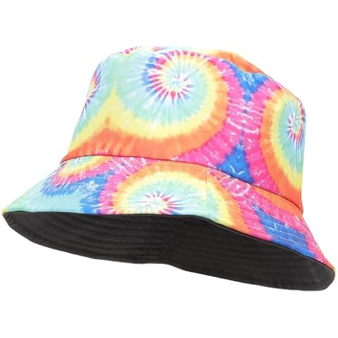 Toddmomy Tie-Dye Bucket Hat for Summer Cover