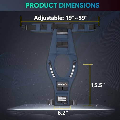 Image of APEXUP Adjustable Weighted Vest Men 20lbs /30lbs /40lbs Weights with Reflective Stripe, Weight Vest Woman Workout Vest for Strength Training Running Walking