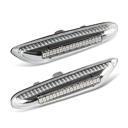 Kierunkowskaz boczny LED pasuje do BMW serii 1 | E81, E82, E87, E88 | chrom przezroczyste szk?o