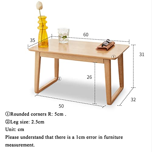 Table à manger basse et table d'ordinateur portable 60x35 cm