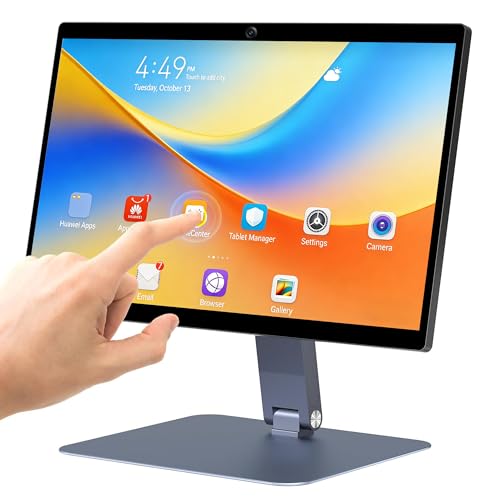 Image of 15.6 inch All-in-One Desktop Computer with Built-in Camera, Android 12 Industrial Panel PC Computer RK3399 4GB RAM /64GB ROM, HDMI 2.0, WiFi 5 Bluetooth 4.2 for Office /Automation /Kiosk /Bar /Warehouse