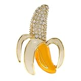BIJOUX FRAPPANT POUR FEMMES: Choisissez nos broches bananes tendance pour affirmer votre confiance à tout événement. Portez vos broches bananes tropicales classiques préférées pour vous rappeler que vous êtes une et unique. C'est aussi un bijou tendance pour les sœurs, les mères, les grands-mères et celles que vous chérissez.