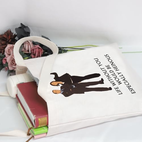 POFULL SVU TV Show Gift Law Crime Merch Law Detective Team Gift Life Without You Would Be Especially Heinous Tote Bag (LIFE WITHOUT)3