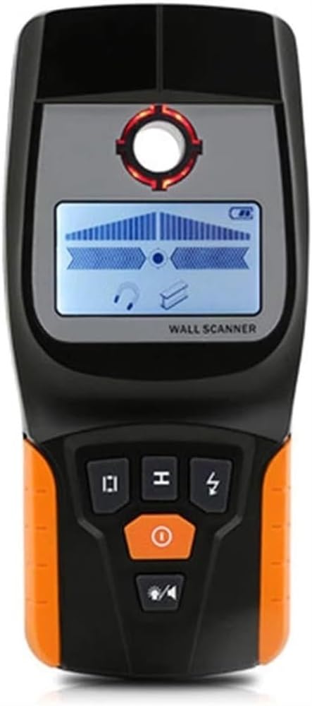 Detector de pared, detector de vigas, detector de vigas con sensor electrónico 4 en 1, detector de pared, búsqueda central con pantalla LCD for madera, alambre de CA, vigas metálicas, detección de vig
