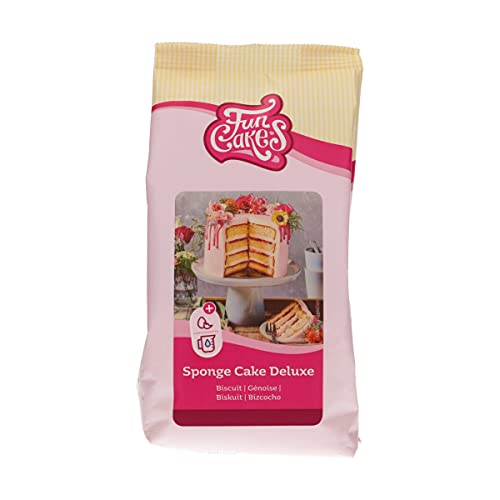 FunCakes Mix Voor Biscuit Deluxe: Luchtige En Hoge Biscuit, Perfecte Basis Voor Taartdecoratie, Stapeltaarten En Slagroomtaarten, Halal 500 G